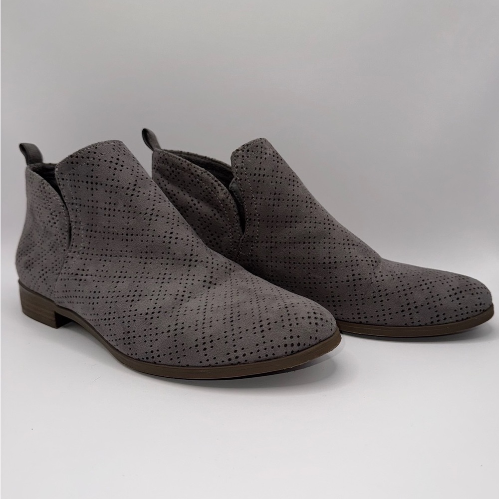 Dr. Scholl's Charcoal Perforated Ankle Booties